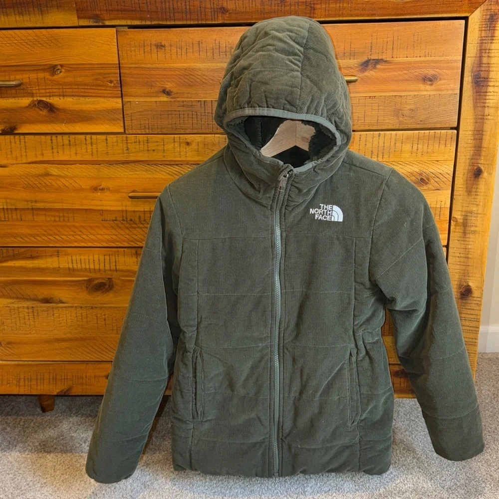 The North Face Girls Mossbud Reversible Water Repellent Hoodie Parka